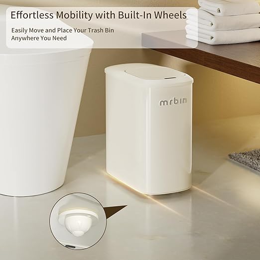 MRBIN Metal Motion Sensor Bathroom Trash Can - Image 4