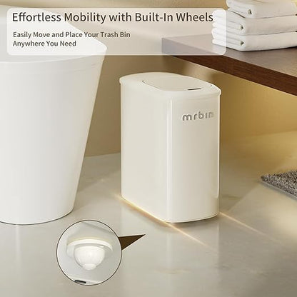 MRBIN Metal Motion Sensor Bathroom Trash Can - Image 4