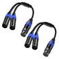 Seefeful XLR Splitter Cable, 1 Xlr Female to 2 Xlr Male Patch Y Cable, Balanced by Seefeful