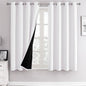 ChrisDowa White 100% Blackout Curtains by ChrisDowa