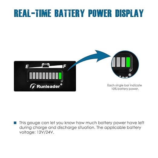 Runleader RL-BI028 DC 12V to 24V LED Battery Indicator, Applicable to Lead Acid - Image 2