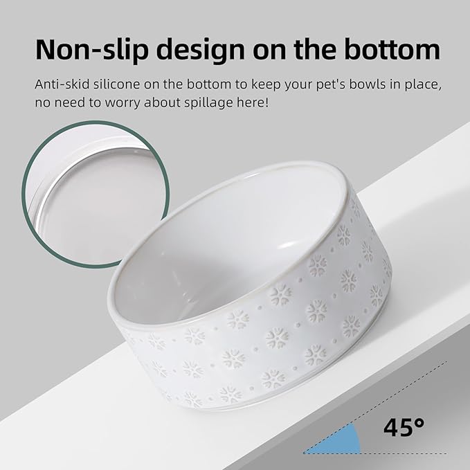 7.3inch Ceramic Dog Bowl, Food and Water Bowl - Image 6