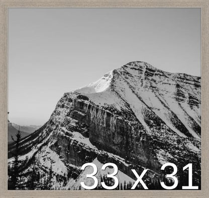Frame It Easy 33 x 31 Rustic Gray Wood Frame by FrameItEasy