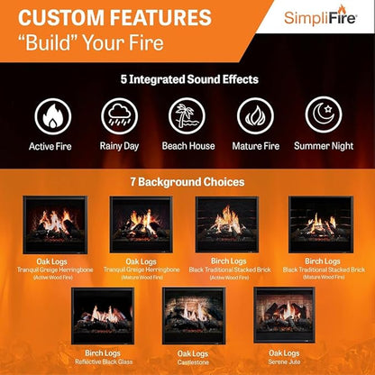 SimpliFire Inception 36-Inch Electric Fireplace - Image 6