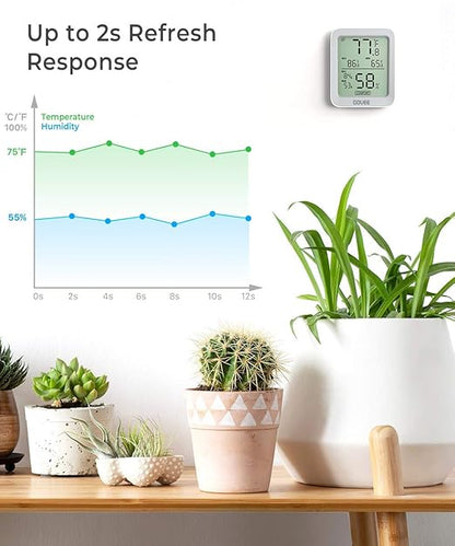 Govee Bluetooth Digital Hygrometer Indoor Thermometer, Room Humidity and - Image 6