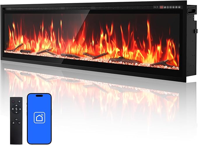 72” Smart Electric Fireplace by ReinventingtheGoodinLife