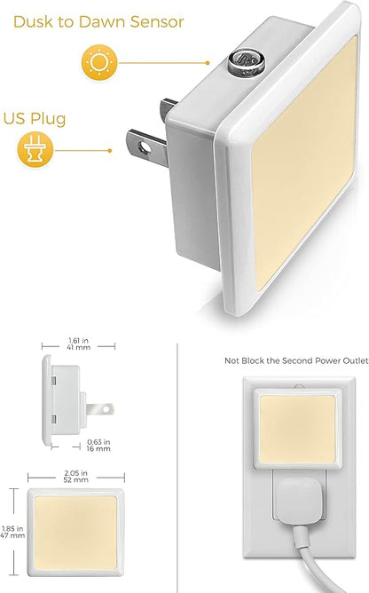 L LOHAS LED Night Lights Plug into Wall, Plug in Night Light, Dusk-to-Dawn - Image 7