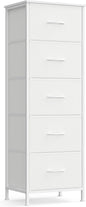 SONGMICS Dresser for Bedroom, Chest of Drawers, 5 Non-Woven Fabric Drawers by SONGMICSbySONGMICSHOME