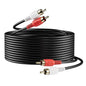 Sjorks RCA Cable 6ft, 2RCA Male to 2RCA Male, Audio Stereo Subwoofer Cable by Sjorks