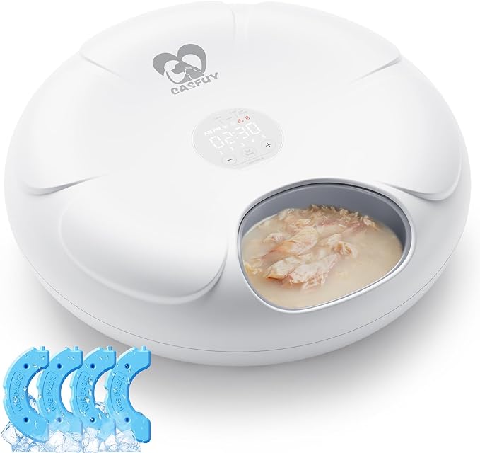 Casfuy Automatic Cat Feeder Cordless by casfuy
