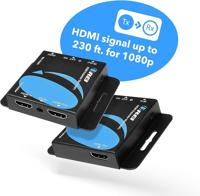 OREI 4K HDMI Over Ethernet CAT6/CAT7 Extender, Extender RJ45 4K@30Hz Upto 130 - Image 2