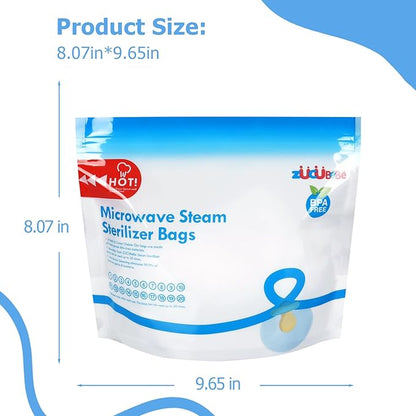 Microwave Steam Sterilizer Bags 12pc - Image 3
