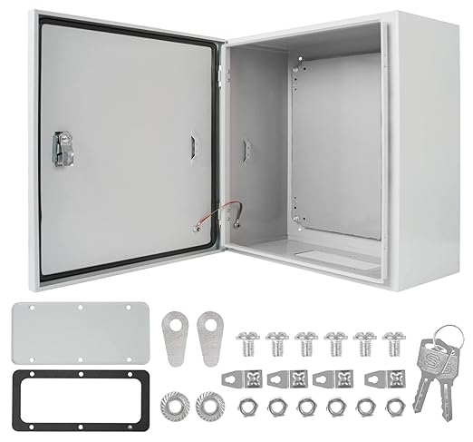 Cold Rolled Steel Electrical Box 16'' x 16'' x 8'' Indoor/Outdoor Thick by Yeaborn