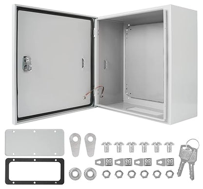 Cold Rolled Steel Electrical Box 16'' x 16'' x 8'' Indoor/Outdoor Thick by Yeaborn