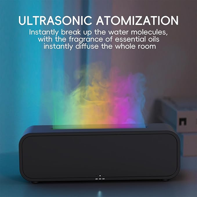 Essential Oil Diffuser, Music Sync Fire Flame Aromatherapy Diffuser, 250ml Cool - Image 5