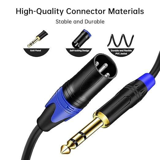 Seefeful XLR Splitter Cable, 1 Female to 2 Male Patch Y Cable, Balanced - Image 5