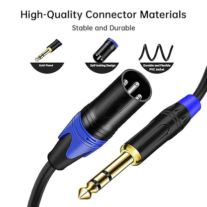 Seefeful XLR Splitter Cable, 1 Female to 2 Male Patch Y Cable, Balanced - Image 5
