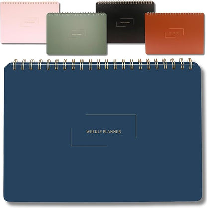 Undated Weekly Planner | 8.25” x 11.75” Work To-Do Notebook | ADHD Academic by MerelyHome