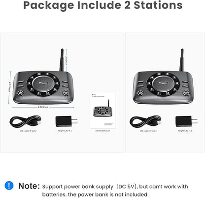 Hands-Free Intercoms Wireless for Home Business, Wuloo Upgrade Two Way Audio - Image 8