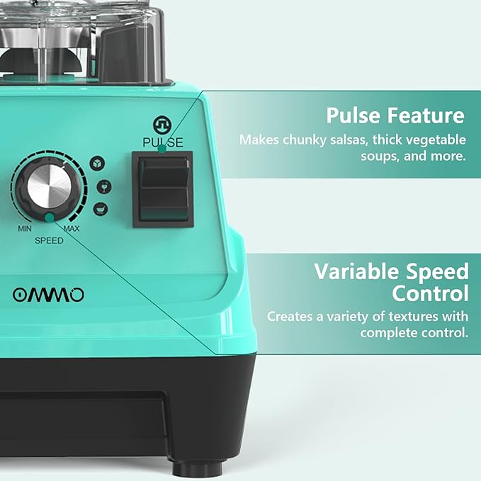 OMMO Blender 1800W, Professional High Speed Countertop Blender - Image 3