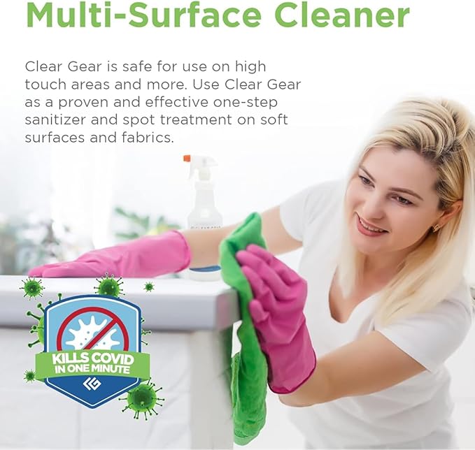 Clear Gear Disinfectant Spray, Mat Cleaner, and Deodorizer - Image 2