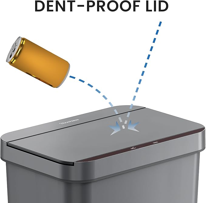 iTouchless Prime 13.2 Gallon Sensor Trash Can, Slim and Space-Saving, Durable - Image 4