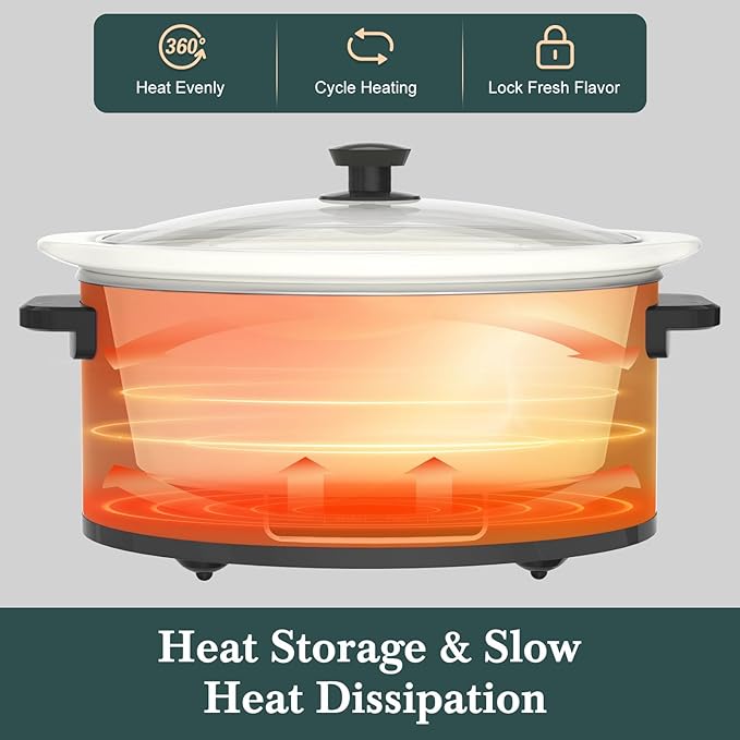 HOMECOOKIN 6-Quart Programmable Slow Cooker - Image 3