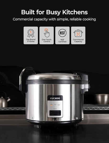 CUCKOO Commercial Rice Cooker & Warmer, Extra Large Rice Cooker 30-Cup Uncooked - Image 3