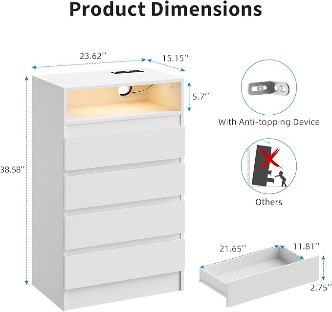 Garvee 4 Drawer Double Dresser - Image 2