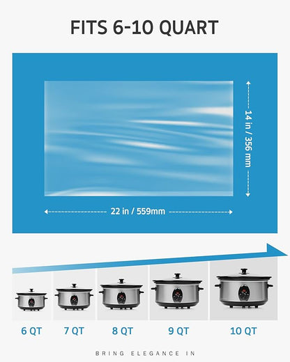 Syntus Crock Pot Liners, Disposable Cooking Bags Suitable - Image 2
