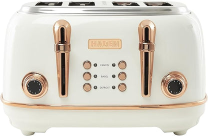 Haden Heritage 4 Slice Wide Slot Stainless Steel Toaster by HADEN