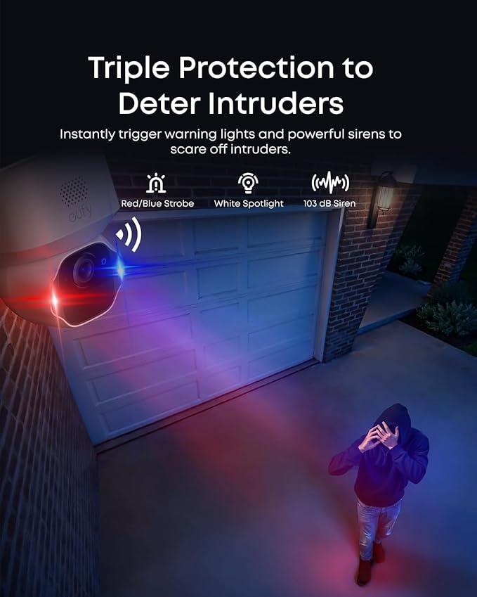 eufy SoloCam E42, 4K Security Camera Wireless Outdoor, Solar Powered, AI Motion - Image 4