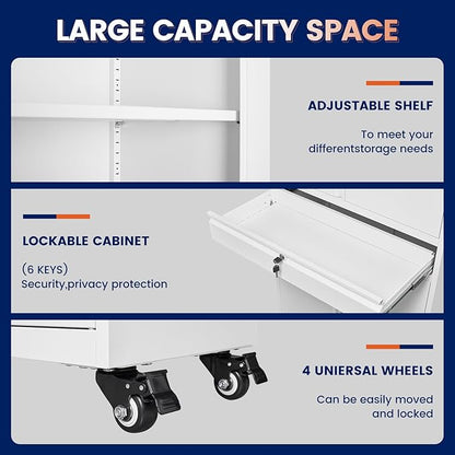 Yizosh Metal Garage Storage Cabinet - Image 4