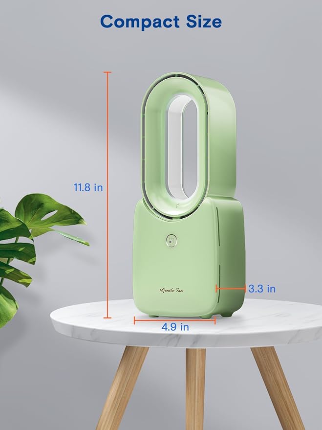 let'me Desk Fan, 11.8 Inch Portable Bladeless Fan Small Personal Cooling Fan - Image 6