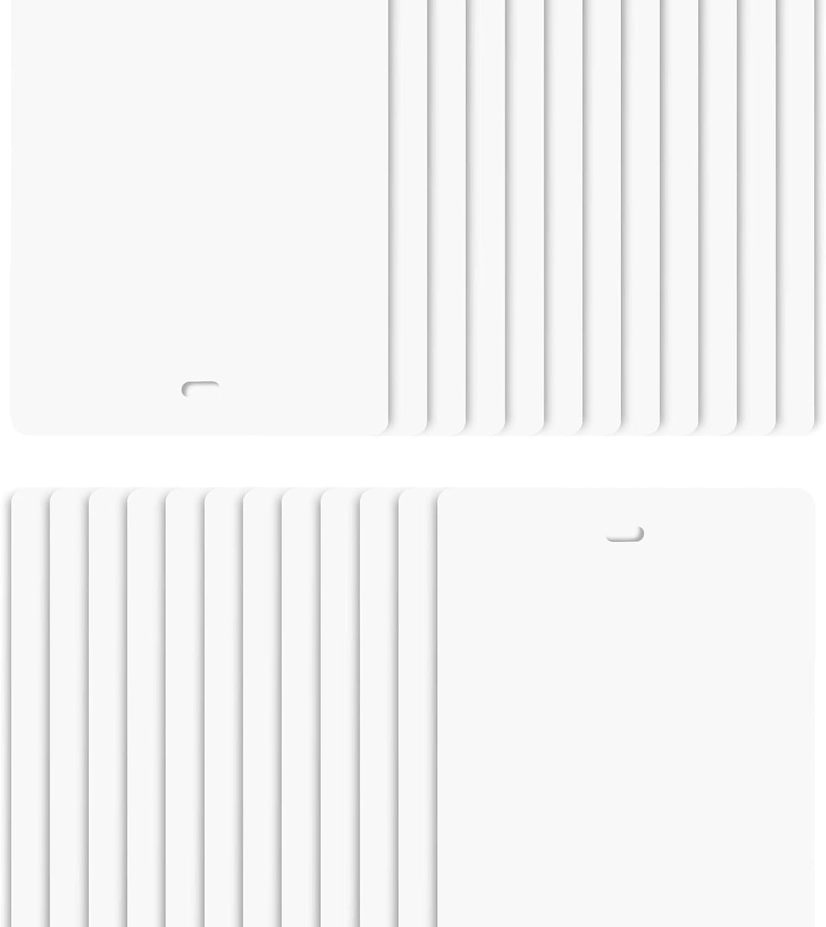 DALIX 82.5" White Vertical Blinds Replacement Slats Sliding Door Window (24 Pack)