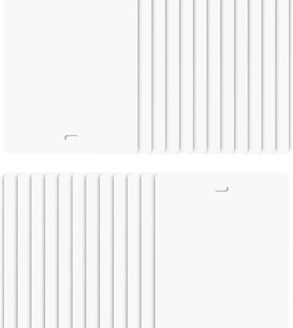 DALIX 82.5" White Vertical Blinds Replacement Slats Sliding Door Window (24 Pack)