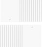 DALIX 82.5" White Vertical Blinds Replacement Slats Sliding Door Window (24 Pack)