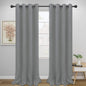 Easy-Going Blackout Curtains for Bedroom, Solid Thermal Insulated Grommet and by Easy-Going