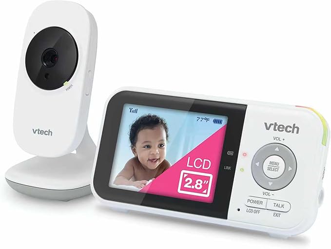 VTech VM819 Baby Monitor with Camera and Audio, 2.8” Screen Portable Baby Camera by VTechBabyMonitors
