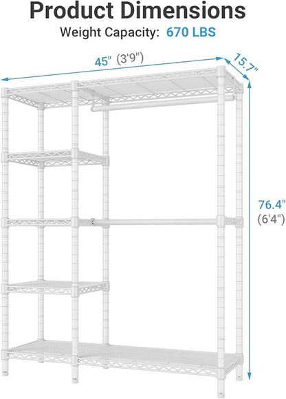 VIPEK V7 Garment Racks for Hanging Clothes Heavy Duty Clothes Rack - Image 5