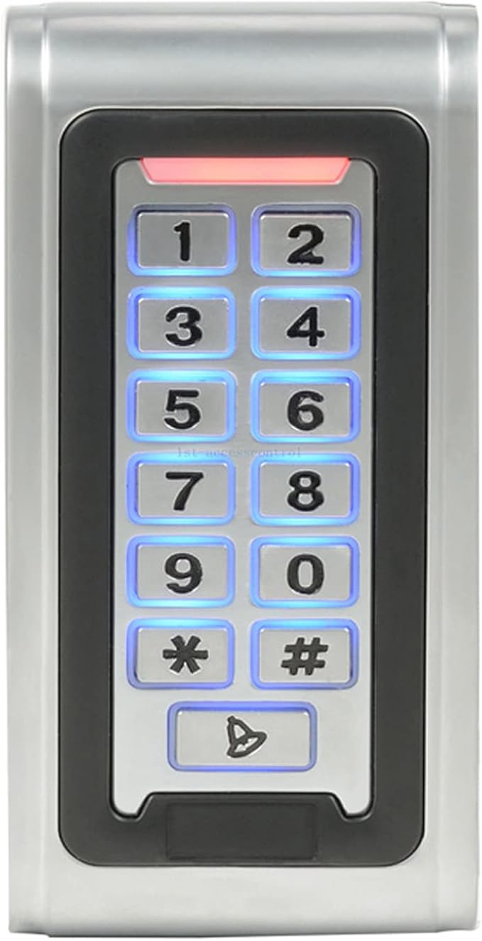 MENGQI-CONTROL Water Proof Metal Keypad Reader 4 Doors Access Control Kit - Image 5