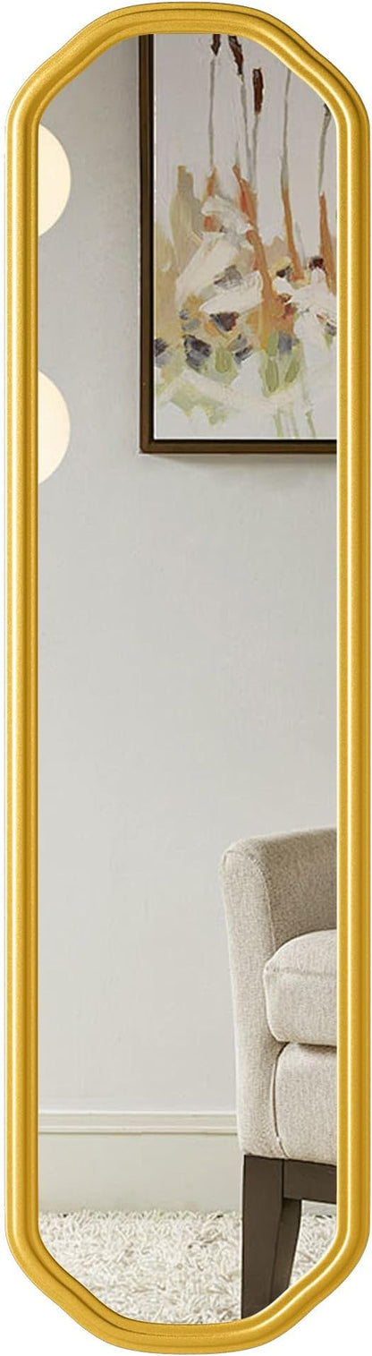 Modern Slim Wall Decor Mirror 10"x44" Gold - Image 9