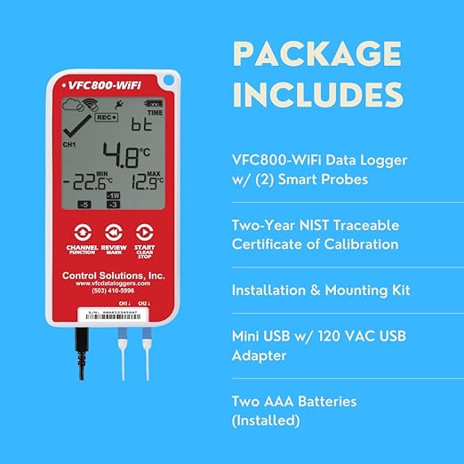 Control Solutions VFC800 Temperature Data Logger - Image 3