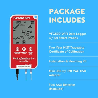 Control Solutions VFC800 Temperature Data Logger - Image 3