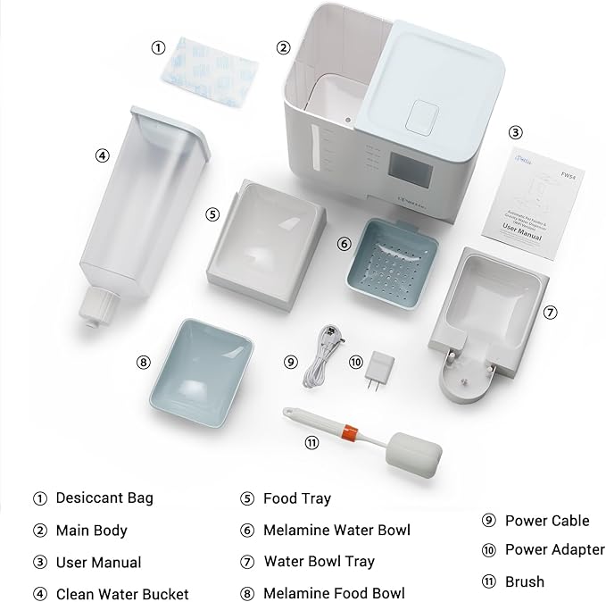 iPettie FW54 5G/2.4GHz WiFi Automatic Feeder and Waterer 2-in-1 Set - Image 8