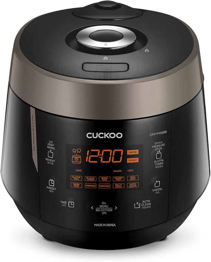 CUCKOO High Pressure Rice Cooker 10-Cup Uncooked / 20-Cup Cooked by CUCKOOElectronicsAmerica