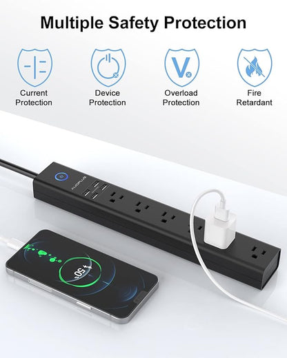 2 Pack Power Strip Surge Protector - Image 5