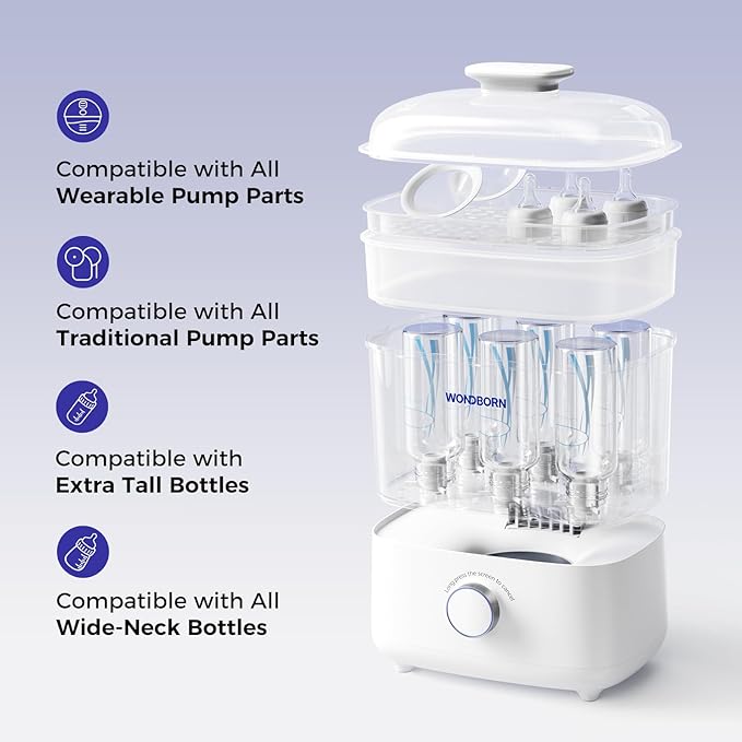 Bottle Sterilizer and Dryer, 99.999% Deep Sterilization, 6-min Rapid - Image 5
