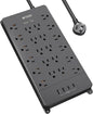TROND Surge Protector Power Strip, 5ft Flat Plug Extension Cord by TRONDOfficial