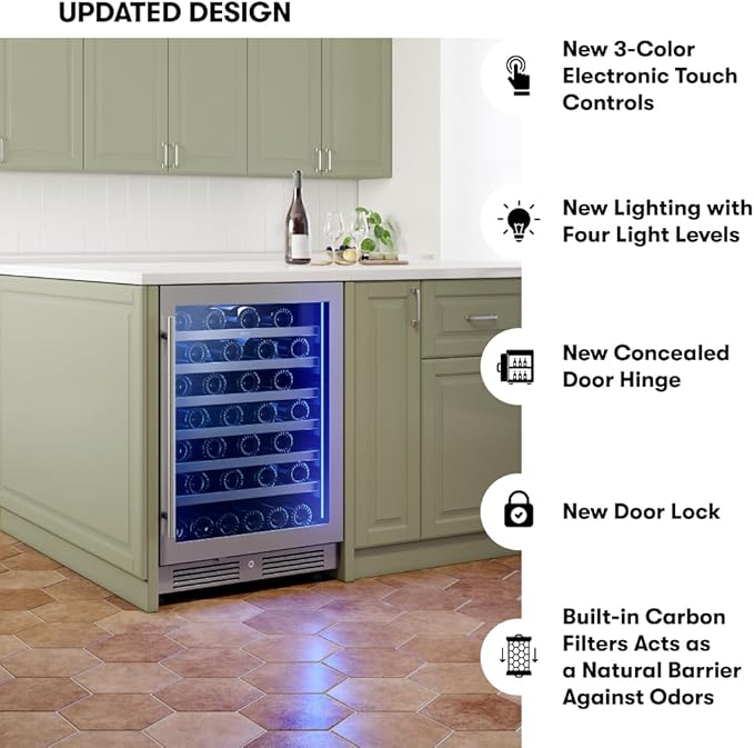 Zephyr Presrv 24" Wine Fridge Single Zone Under Counter - Image 6